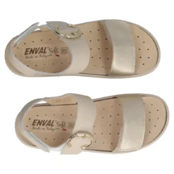 DAYANA Sandali comfort Donna Oro e Beige