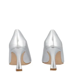 Décolleté argento tacco 8 cm