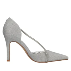Décolleté Donna Argento Glitter tacco a Spillo 9 cm