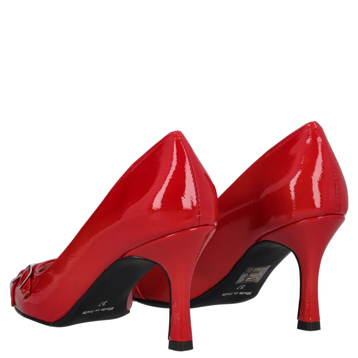 Décolleté Donna Rosse in Vernice Cristal