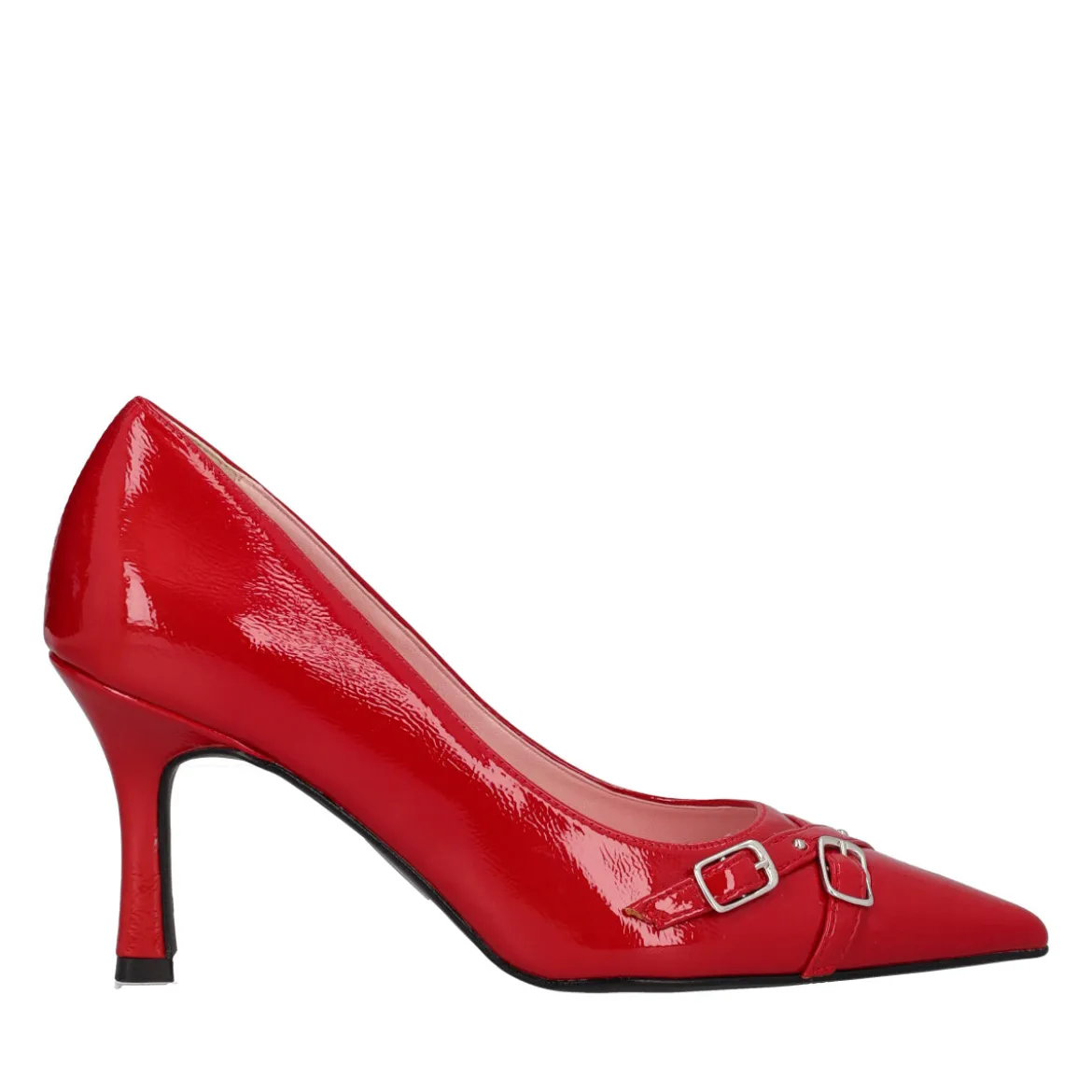 Décolleté Donna Rosse in Vernice Cristal