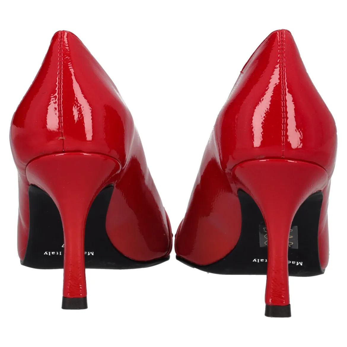 Décolleté Donna Rosse in Vernice Cristal