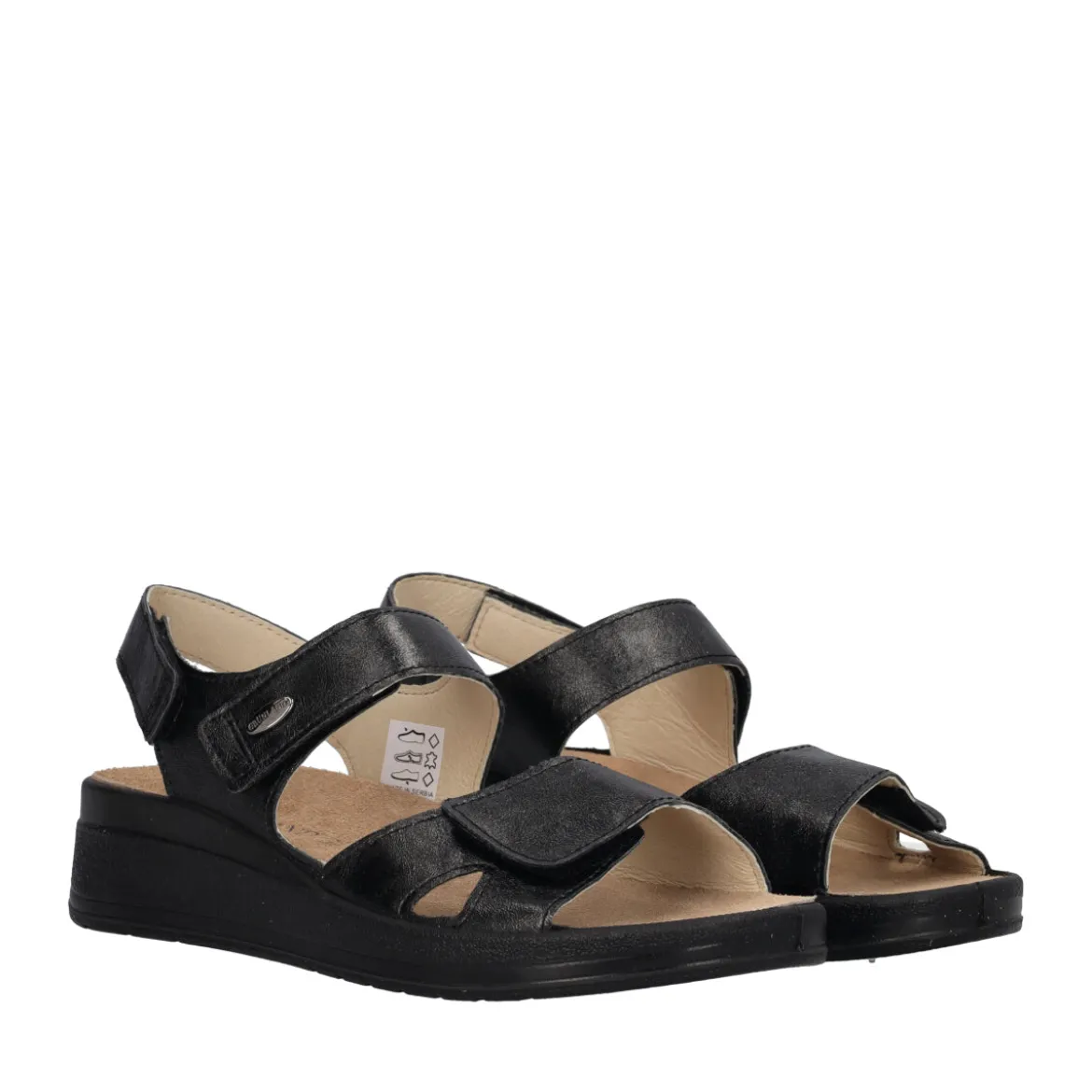 DIDA Sandali Donna Neri Comfort