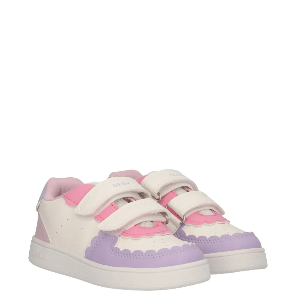 ECLYPER Sneakers Bambina Bianche, Rosa e Lilla
