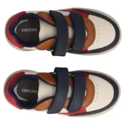 ECLYPER Sneakers Bianche Blu e Rosse