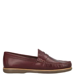 EMILIO Scarpe da Barca Uomo Bordeaux