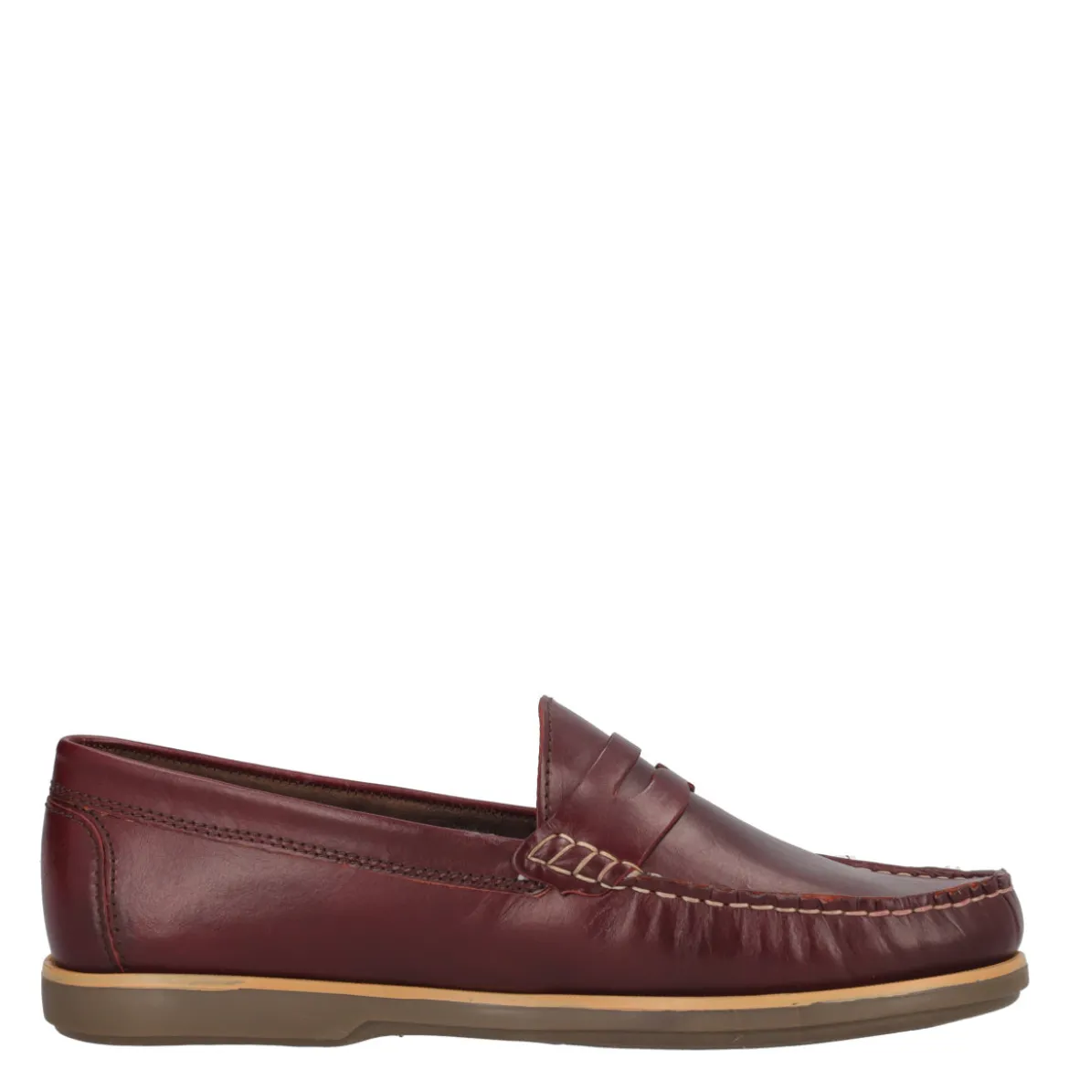 EMILIO Scarpe da Barca Uomo Bordeaux