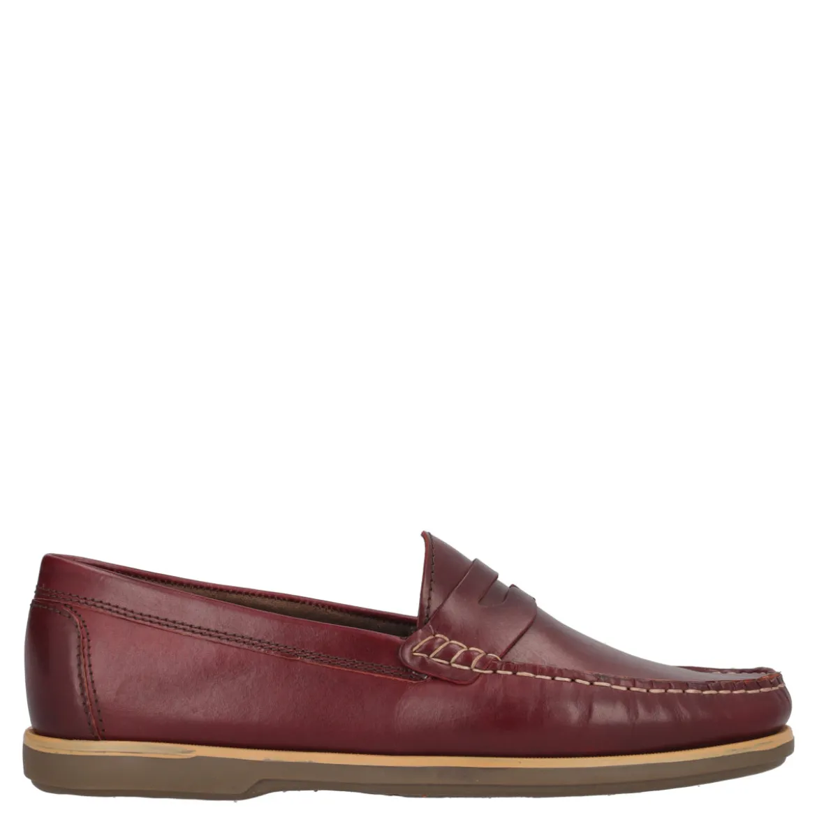 EMILIO Scarpe da Barca Uomo Bordeaux