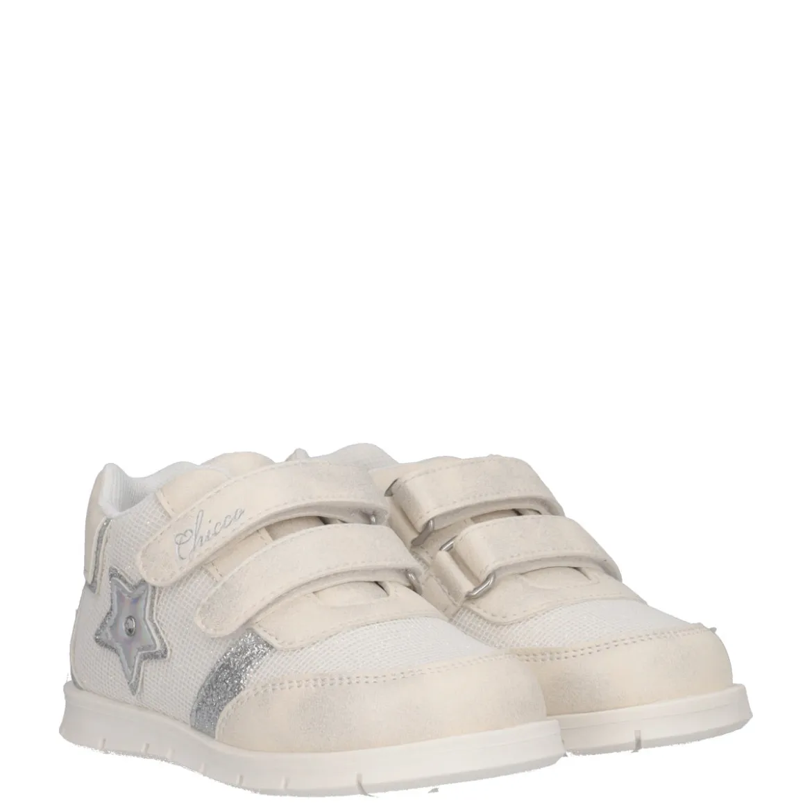 FALENA Sneakers Bambina Bianche e Argento
