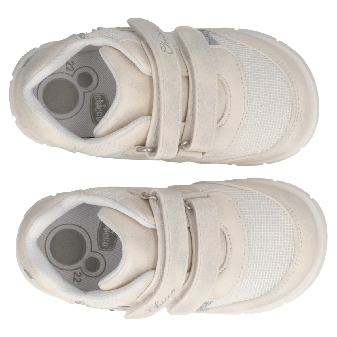 FALENA Sneakers Bambina Bianche e Argento