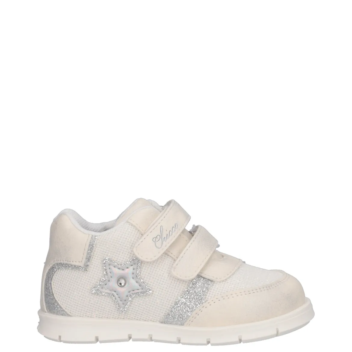 FALENA Sneakers Bambina Bianche e Argento