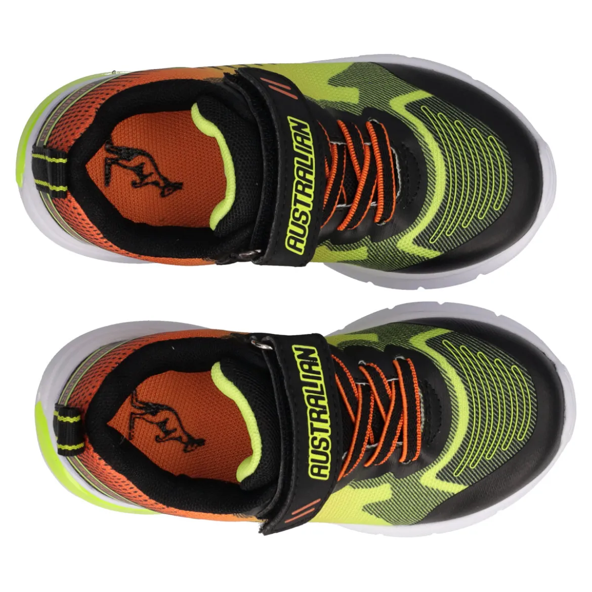 FLASH II TD Sneakers Bambino Nere, Gialle e Arancioni