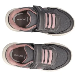 FLEXYPER Sneakers Bambina Grigie e Rosa