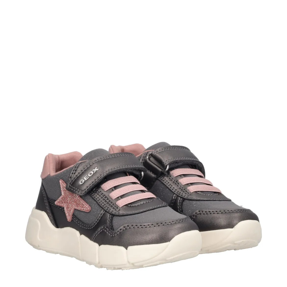FLEXYPER Sneakers Bambina Grigie e Rosa