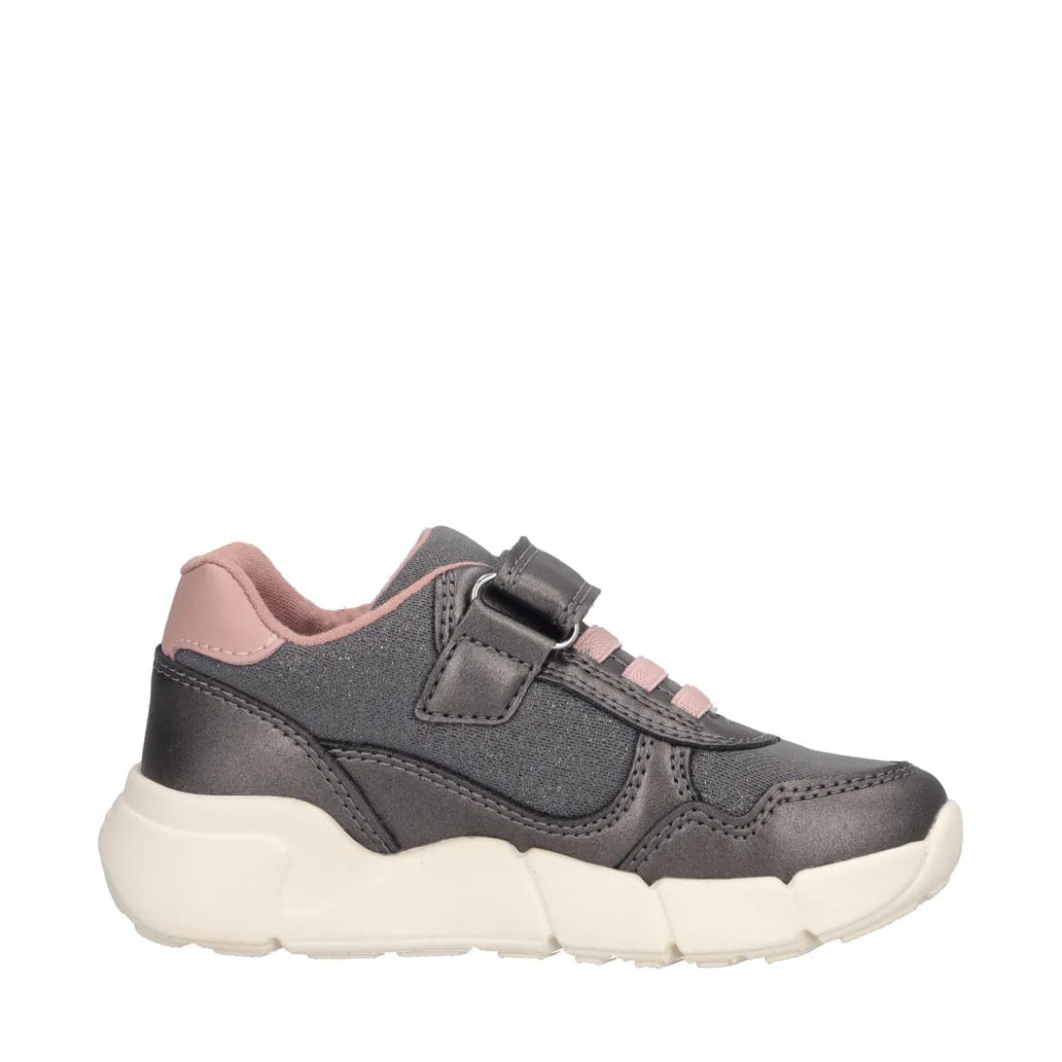 FLEXYPER Sneakers Bambina Grigie e Rosa