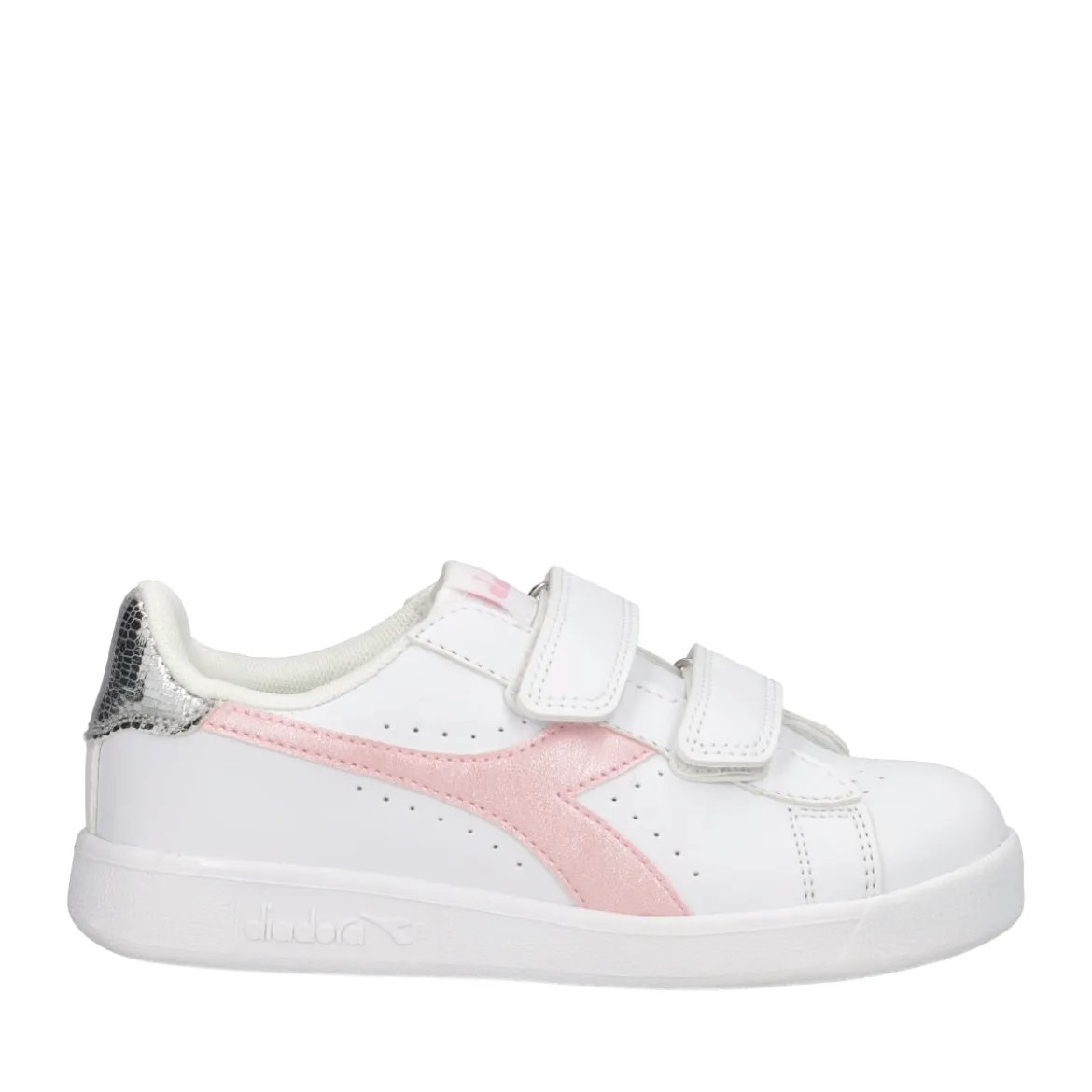 GAME P BALLET PS Sneakers Bambina Bianche, Rosa e Argento