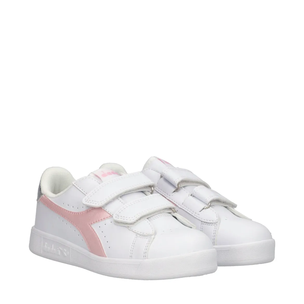 GAME P BALLET PS Sneakers Bambina Bianche, Rosa e Argento