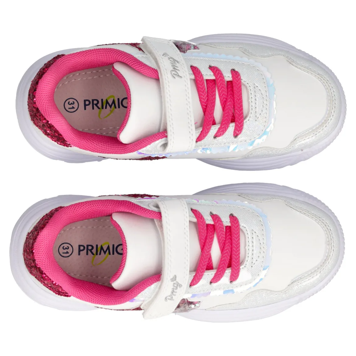 GIRL DISSY Sneakers Bambina Bianche e Fuxia