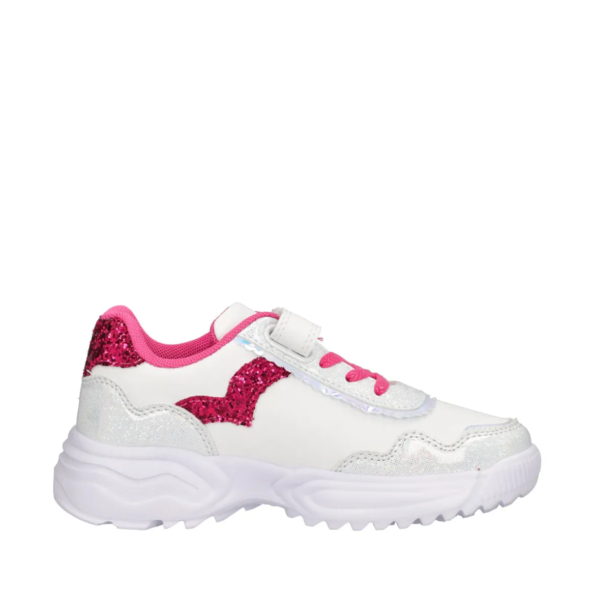 GIRL DISSY Sneakers Bambina Bianche e Fuxia