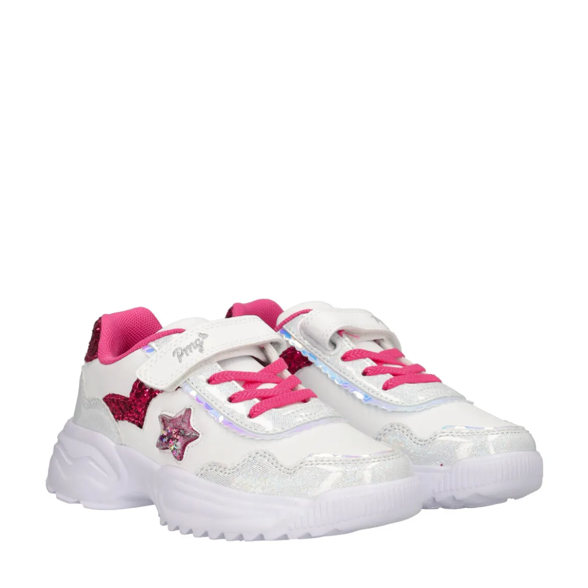 GIRL DISSY Sneakers Bambina Bianche e Fuxia