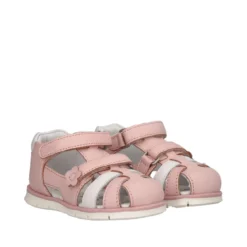 GRANZY Sandali Bambina Rosa e Bianchi in Pelle