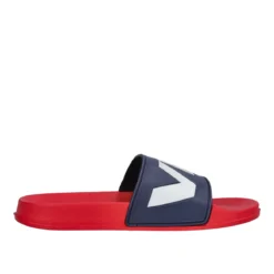 JUNEL Ciabatte Mare Bambini Blu e Rosse