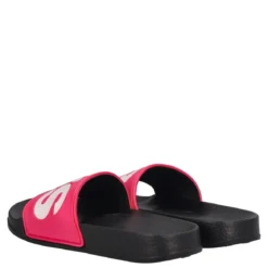 JUNEL Ciabatte Mare Bambini Fucsia e Nere