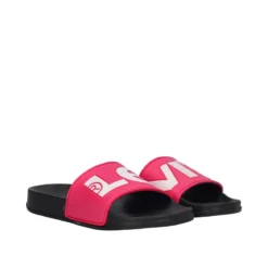 JUNEL Ciabatte Mare Bambini Fucsia e Nere