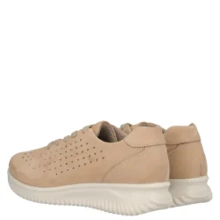 KAYLA Sneakers Comfort Donna Beige in Pelle