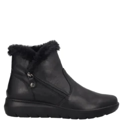 KLIZIA Stivaletti Comfort Donna Neri in Pelle
