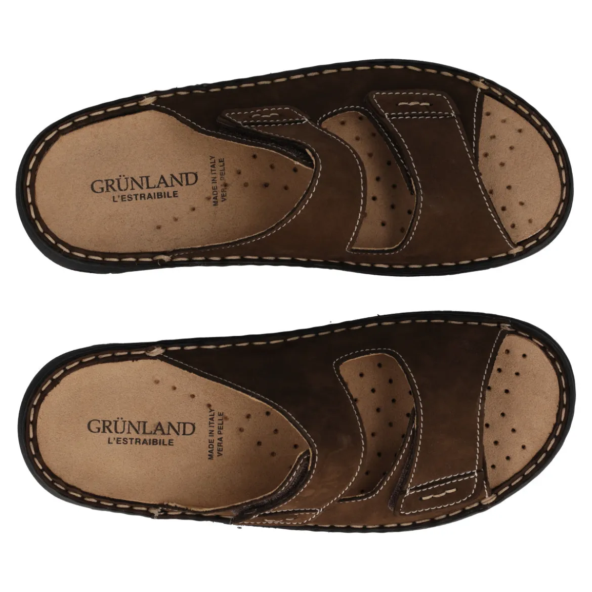 LEPP Ciabatte Uomo Comfort Marroni
