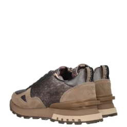 LISBOA Sneakers Donna Taupe Metallizzate