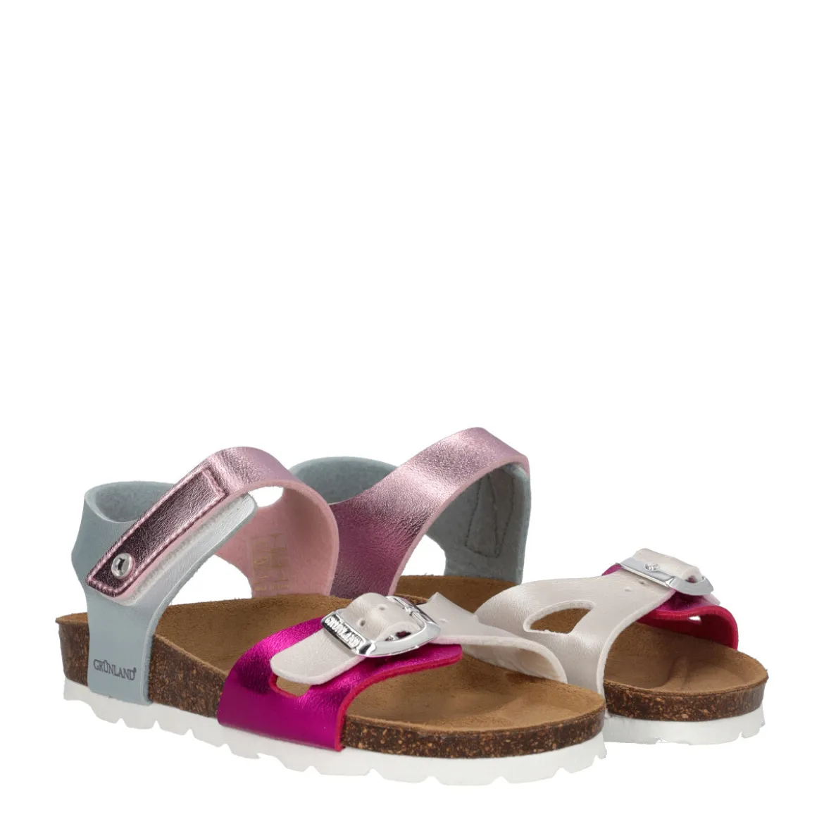 LUCE Sandali Bambina Fuxia e Argento