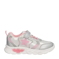 MICHELA Sneakers Bambina Argento e Rosa