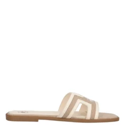 MINA CVS Ciabatte Donna Beige e Bianche