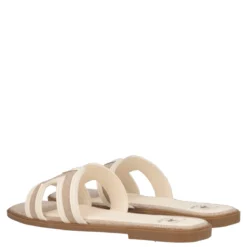 MINA CVS Ciabatte Donna Beige e Bianche