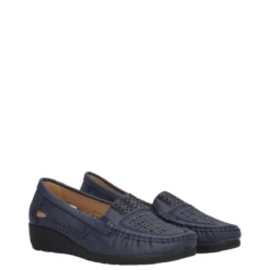 Mocassini comfort Donna Blu