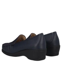 Mocassini Comfort Donna Blu in Pelle