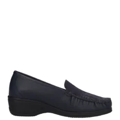 Mocassini Comfort Donna Blu in Pelle