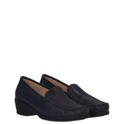 Mocassini Comfort Donna Blu in Pelle