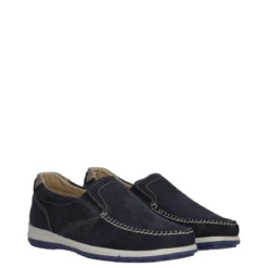 Mocassini Comfort Uomo Blu in Pelle
