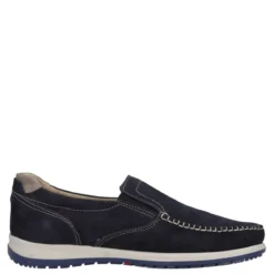 Mocassini Comfort Uomo Blu in Pelle