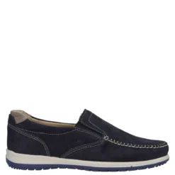 Mocassini Comfort Uomo Blu in Pelle