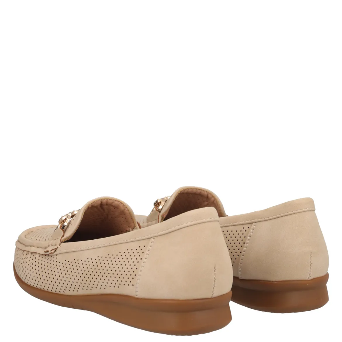 Mocassini Donna Beige