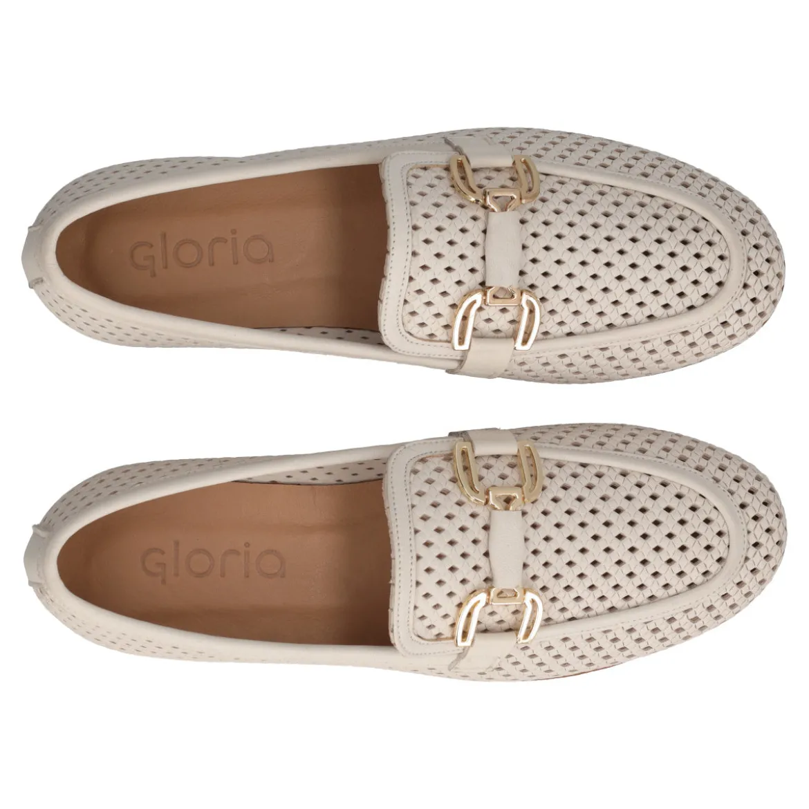 Mocassini Donna Beige