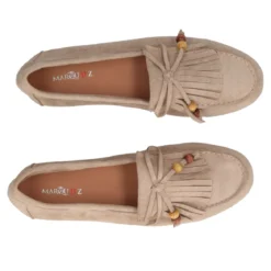 Mocassini Donna Beige