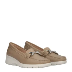 Mocassini Donna Beige