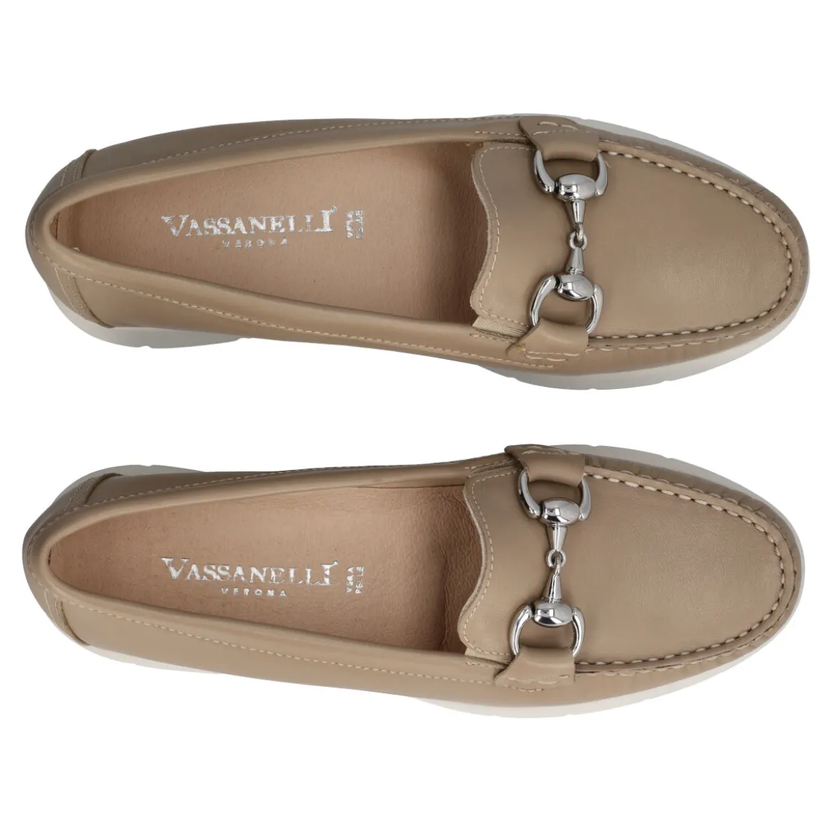 Mocassini Donna Beige