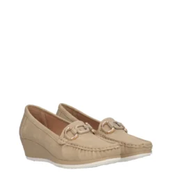Mocassini Donna Beige