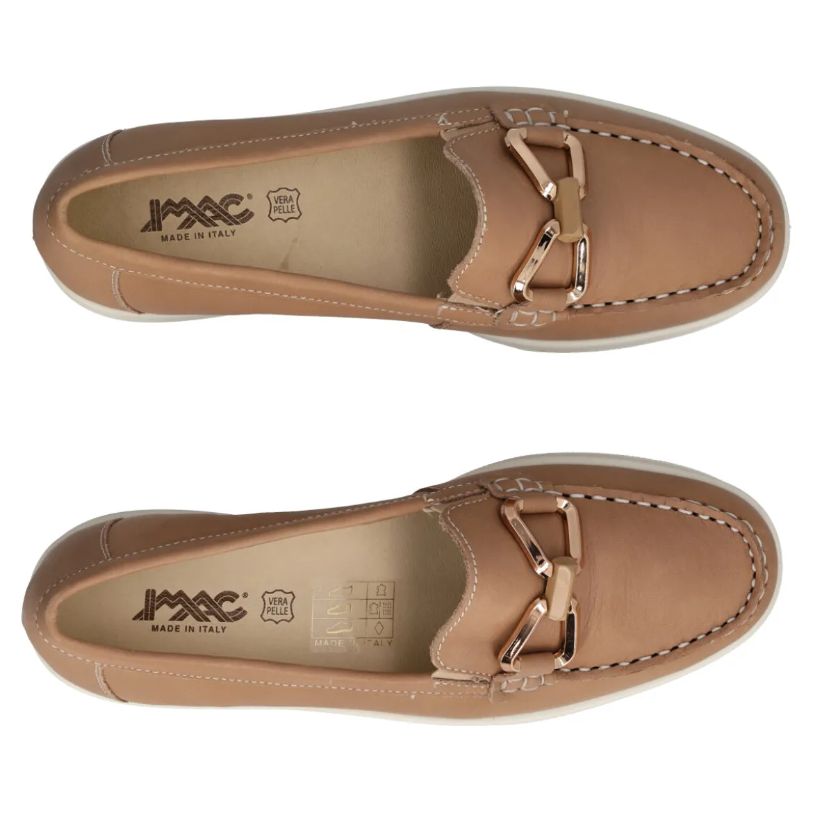 Mocassini Donna Camel